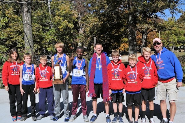 2015 Class S Cross Country Boys State Champions - Our Lady of Mt. Carmel Catholic School Herrin
