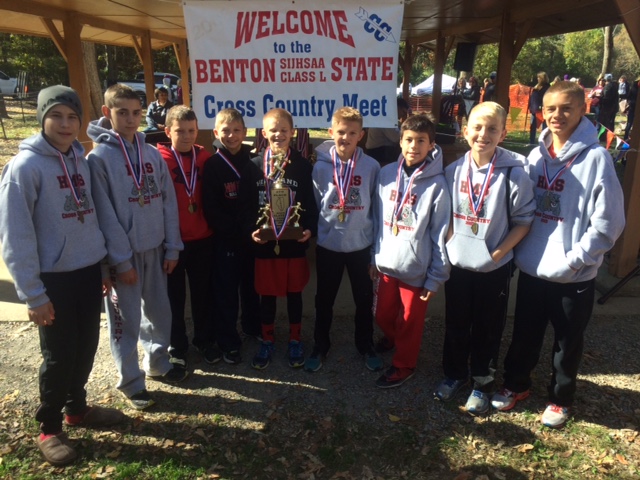2015 Class L Cross Country Boys 4th Place - Highland.IMG 1791