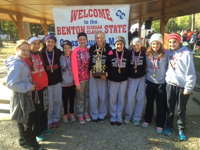 2015 Class L Cross Country Girls 3rd Place - Highland