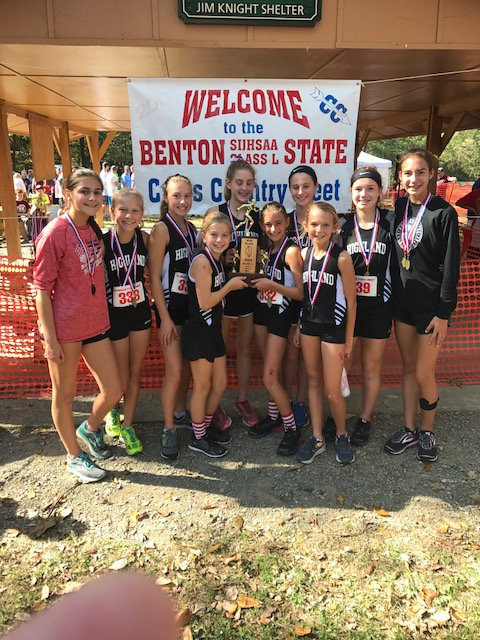 2017 Class L Girls Cross Country State 4th Place - Highland