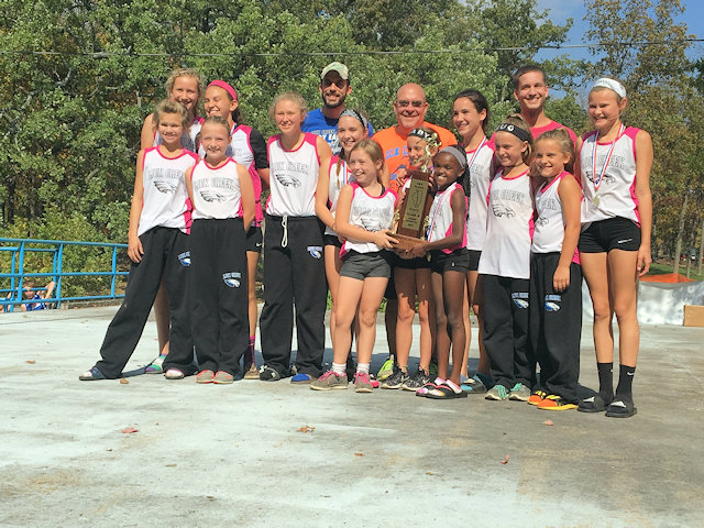 2017 Class S Girls Cross Country State Champions - Lick Creek