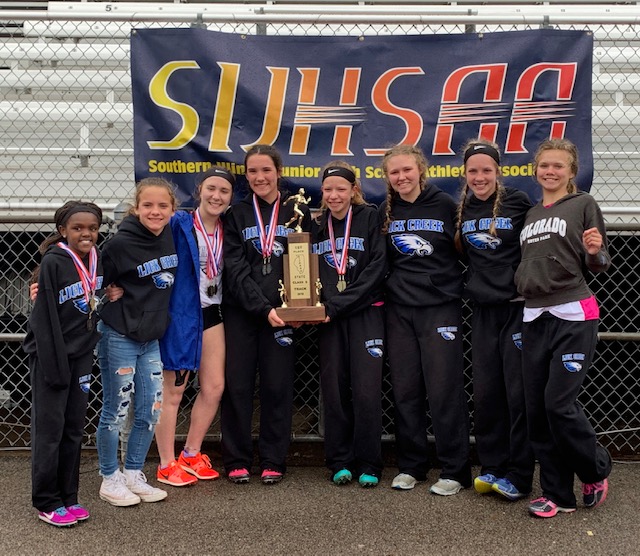 2019 SIJHSAA Class S Girls State Track State Champions Lick Creek