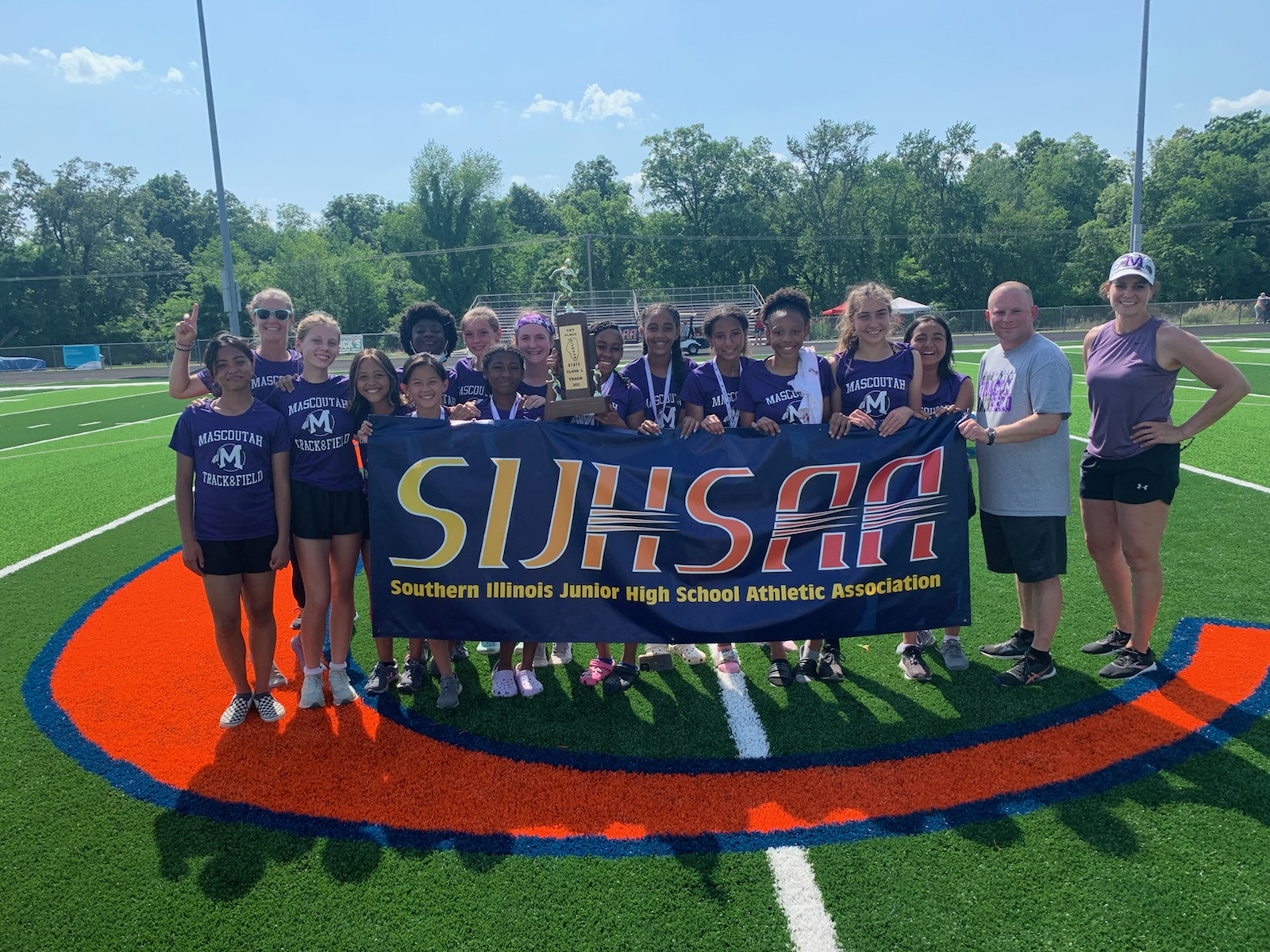 2022 Class L Girls Track State Champions Mascoutah