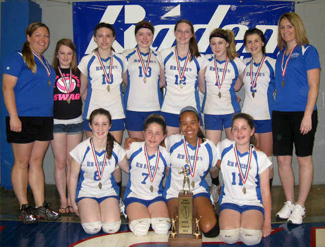 2012 - Class M Volleyball 2nd Place - New Athens