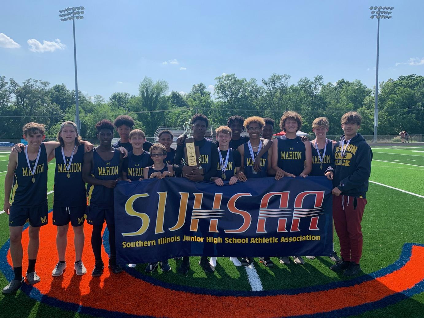 2022 Class L Boys Track State Champions Marion